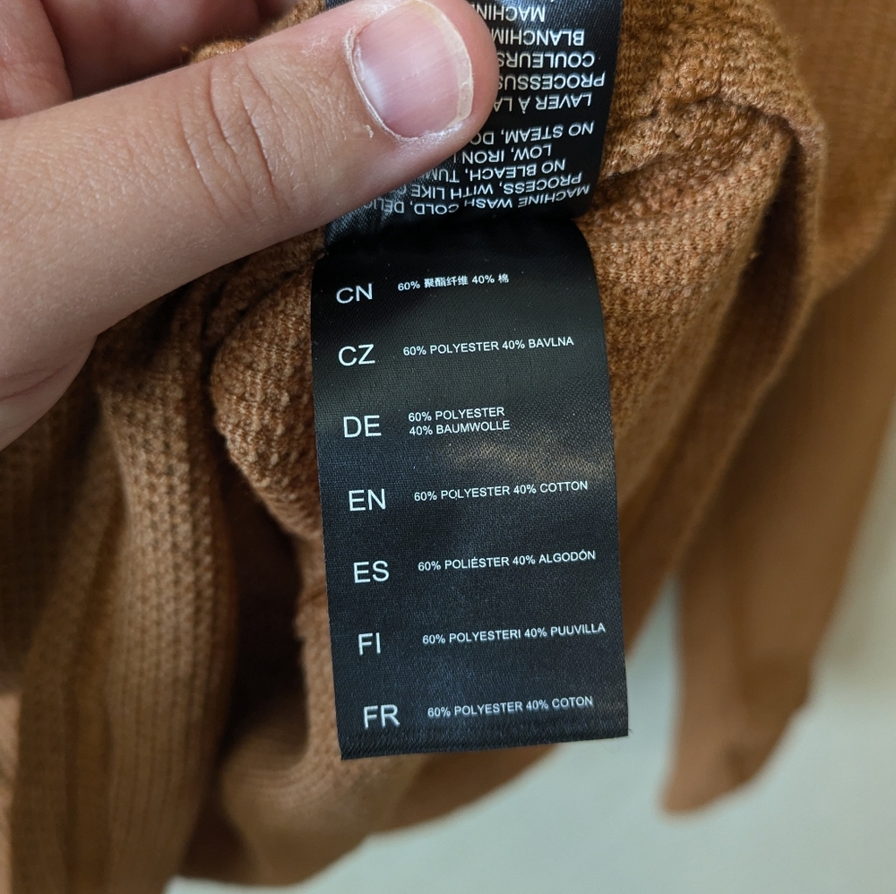 Kuhl Petra Turtleneck Long Sleeve Rust Orange Quilted - Picture 6 of 8